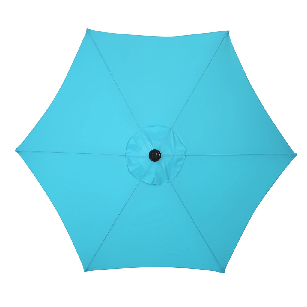Parasol de terrasse Ainfox de 2,3 m, parasol d'extérieur inclinable multicolore sans base