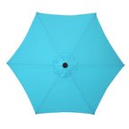 Parasol de terrasse Ainfox de 2,3 m, parasol d'extérieur inclinable multicolore sans base