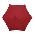 Parasol de terrasse Ainfox de 2,3 m, parasol d'extérieur inclinable multicolore sans base