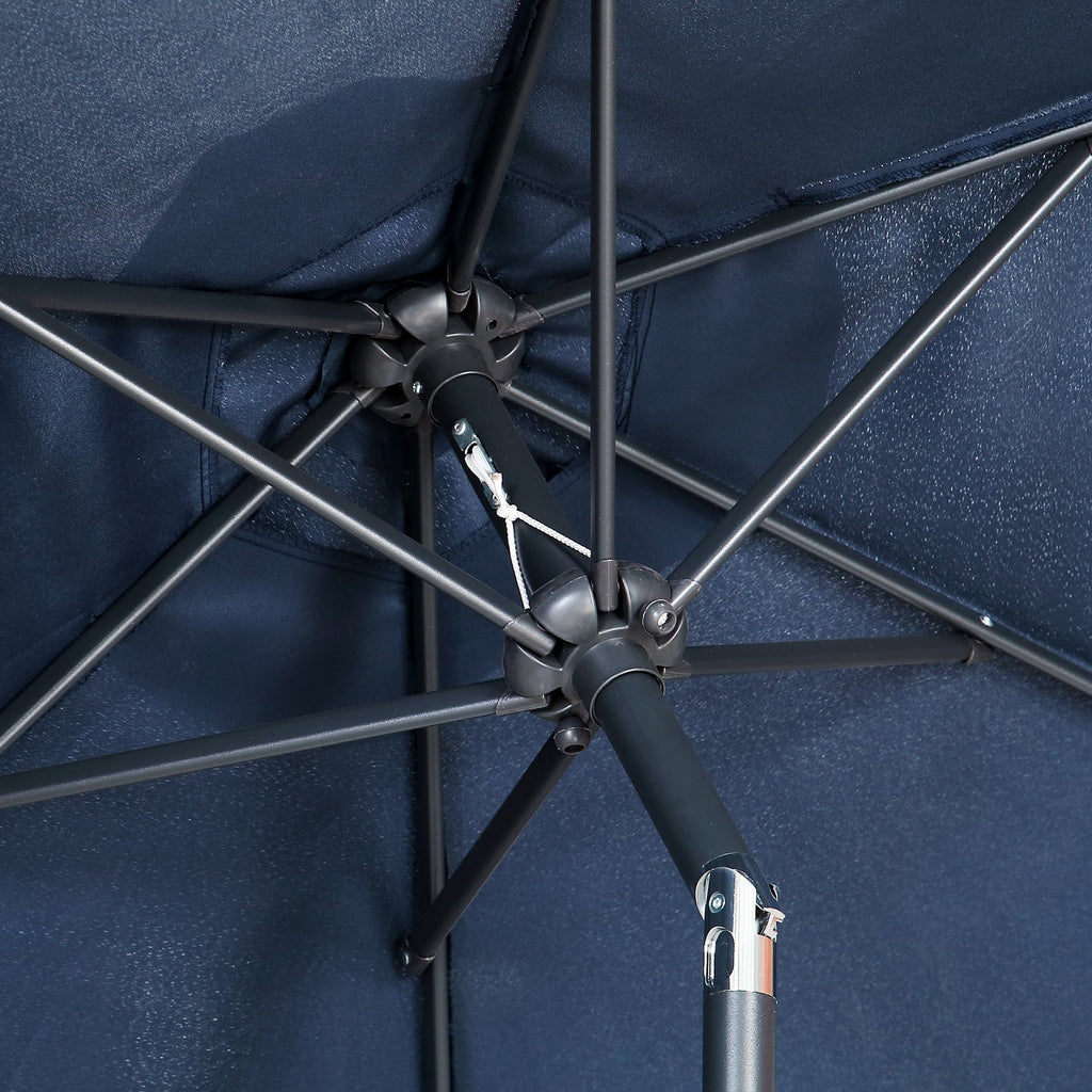 Parasol de terrasse Ainfox de 2,3 m, parasol d'extérieur inclinable multicolore sans base