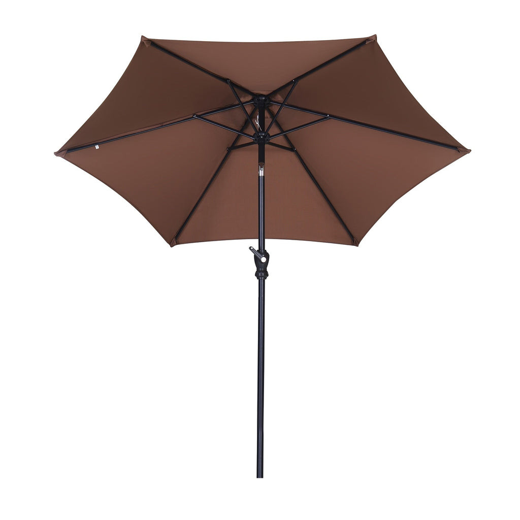 Parasol de terrasse Ainfox de 2,3 m, parasol d'extérieur inclinable multicolore sans base