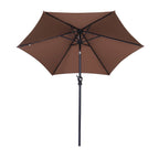 Parasol de terrasse Ainfox de 2,3 m, parasol d'extérieur inclinable multicolore sans base