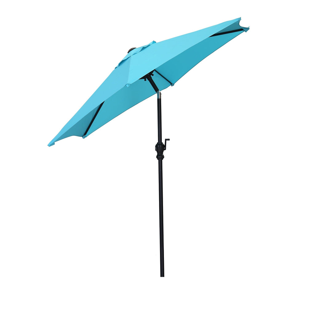 Parasol de terrasse Ainfox de 2,3 m, parasol d'extérieur inclinable multicolore sans base