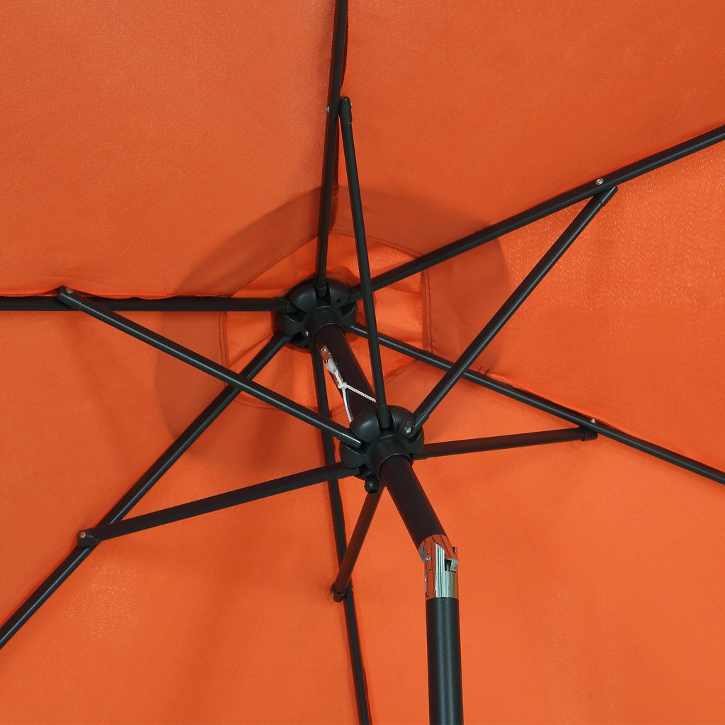Parasol de terrasse Ainfox de 2,3 m, parasol d'extérieur inclinable multicolore sans base