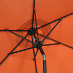 Parasol de terrasse Ainfox de 2,3 m, parasol d'extérieur inclinable multicolore sans base