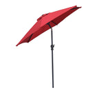 Parasol de terrasse Ainfox de 2,3 m, parasol d'extérieur inclinable multicolore sans base