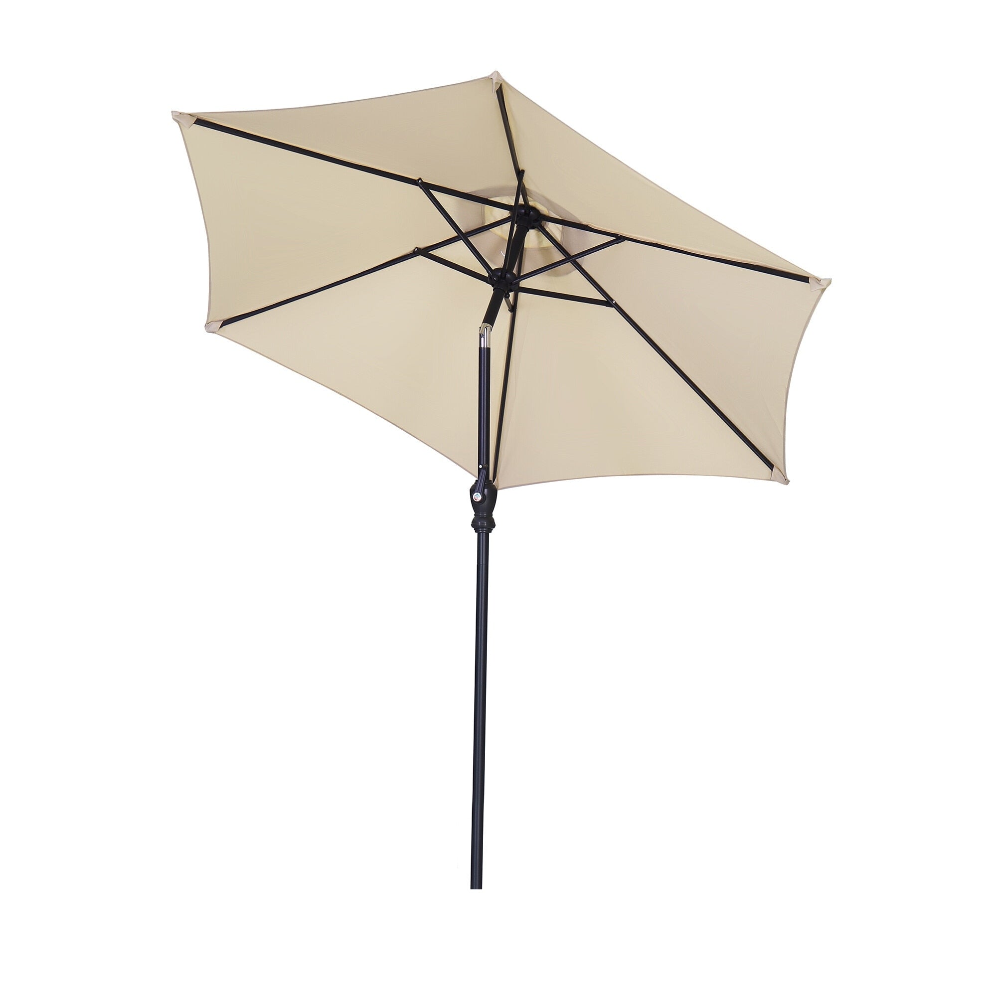 Parasol de terrasse Ainfox de 2,3 m, parasol d'extérieur inclinable multicolore sans base