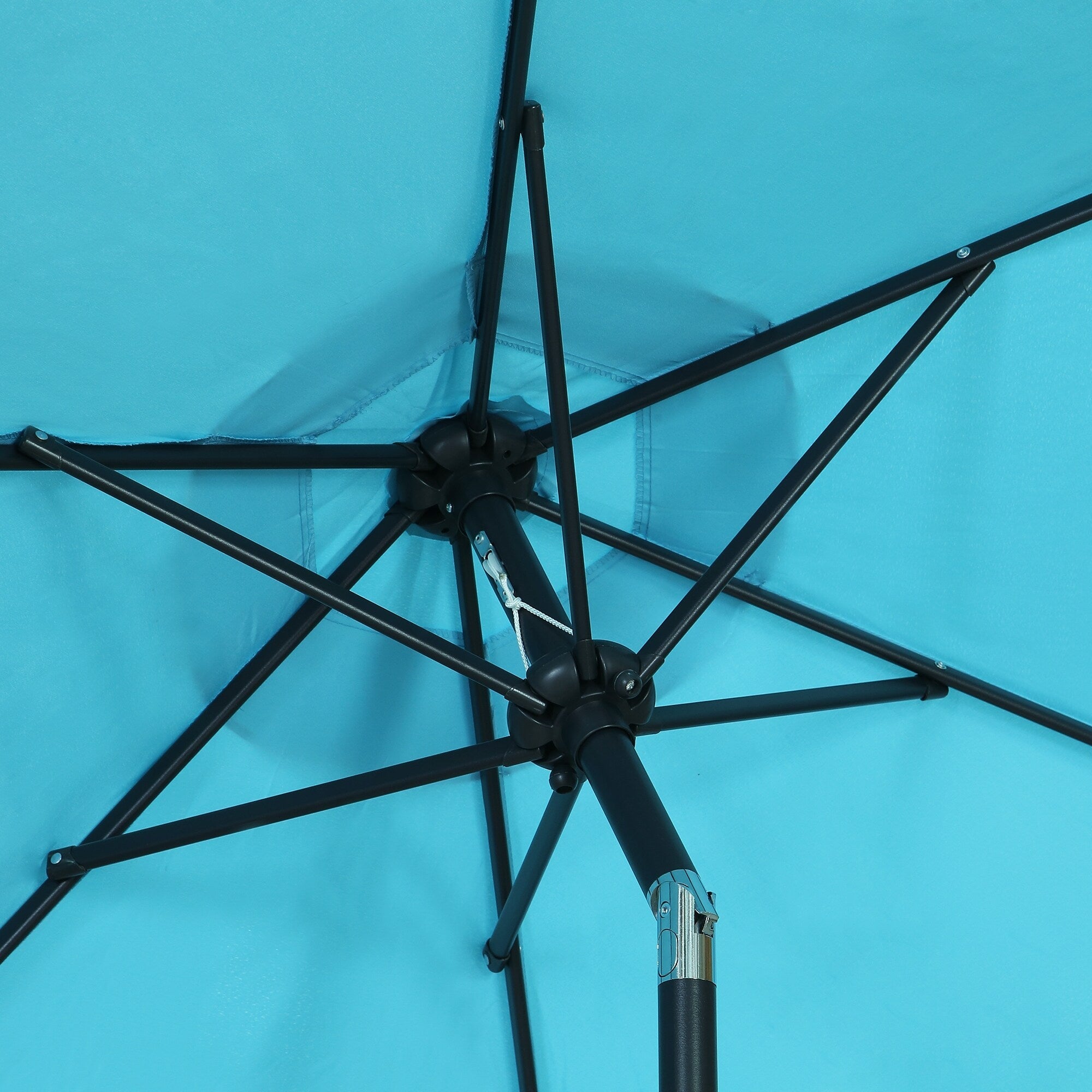 Parasol de terrasse Ainfox de 2,3 m, parasol d'extérieur inclinable multicolore sans base