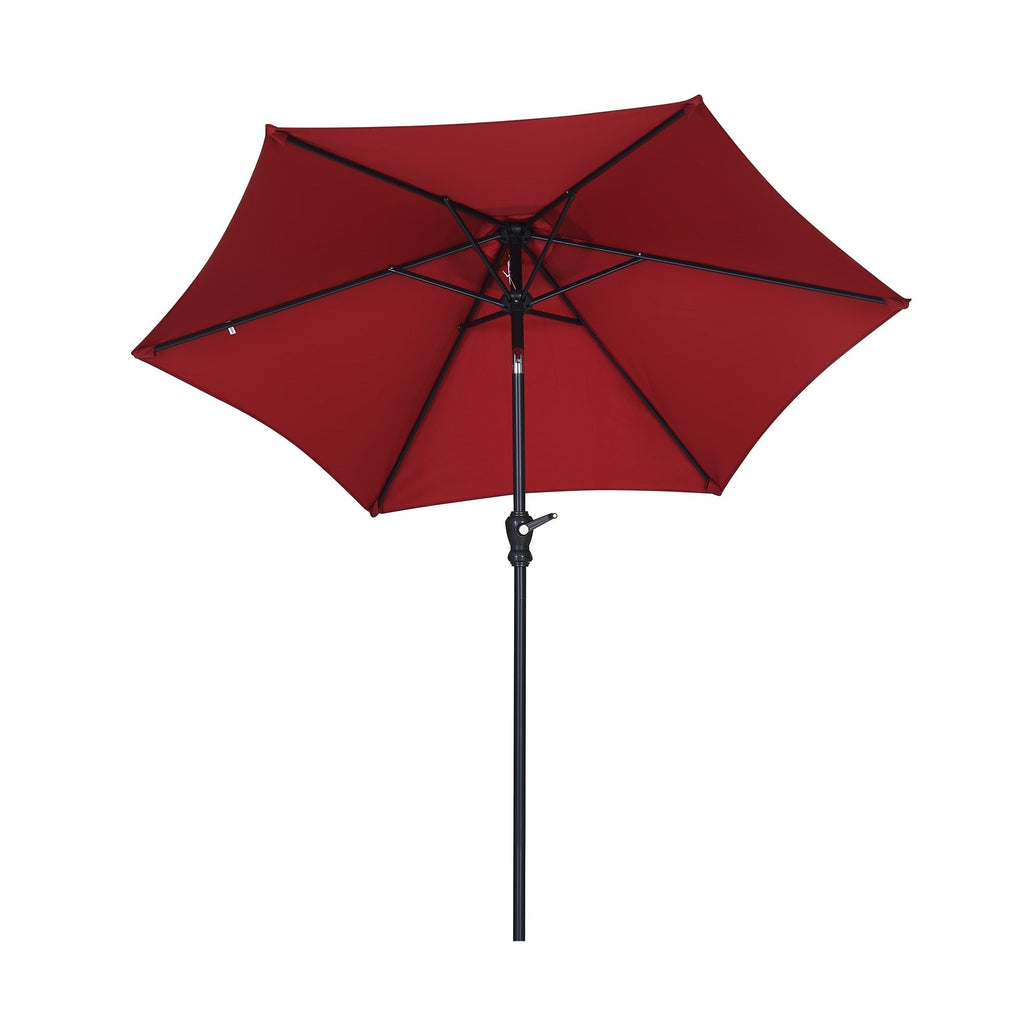 Parasol de terrasse Ainfox de 2,3 m, parasol d'extérieur inclinable multicolore sans base