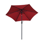 Parasol de terrasse Ainfox de 2,3 m, parasol d'extérieur inclinable multicolore sans base