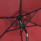 Parasol de terrasse Ainfox de 2,3 m, parasol d'extérieur inclinable multicolore sans base