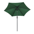 Parasol de terrasse Ainfox de 2,3 m, parasol d'extérieur inclinable multicolore sans base