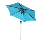 Parasol de terrasse Ainfox de 2,3 m, parasol d'extérieur inclinable multicolore sans base