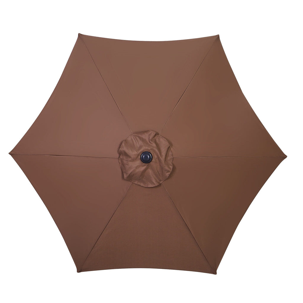Parasol de terrasse Ainfox de 2,3 m, parasol d'extérieur inclinable multicolore sans base
