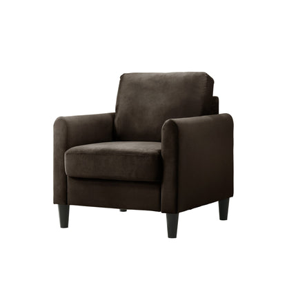 Ensemble de salon avec accoudoirs en velours Clayfell Airell