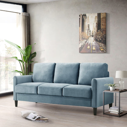 Ensemble de salon avec accoudoirs en velours Clayfell Airell