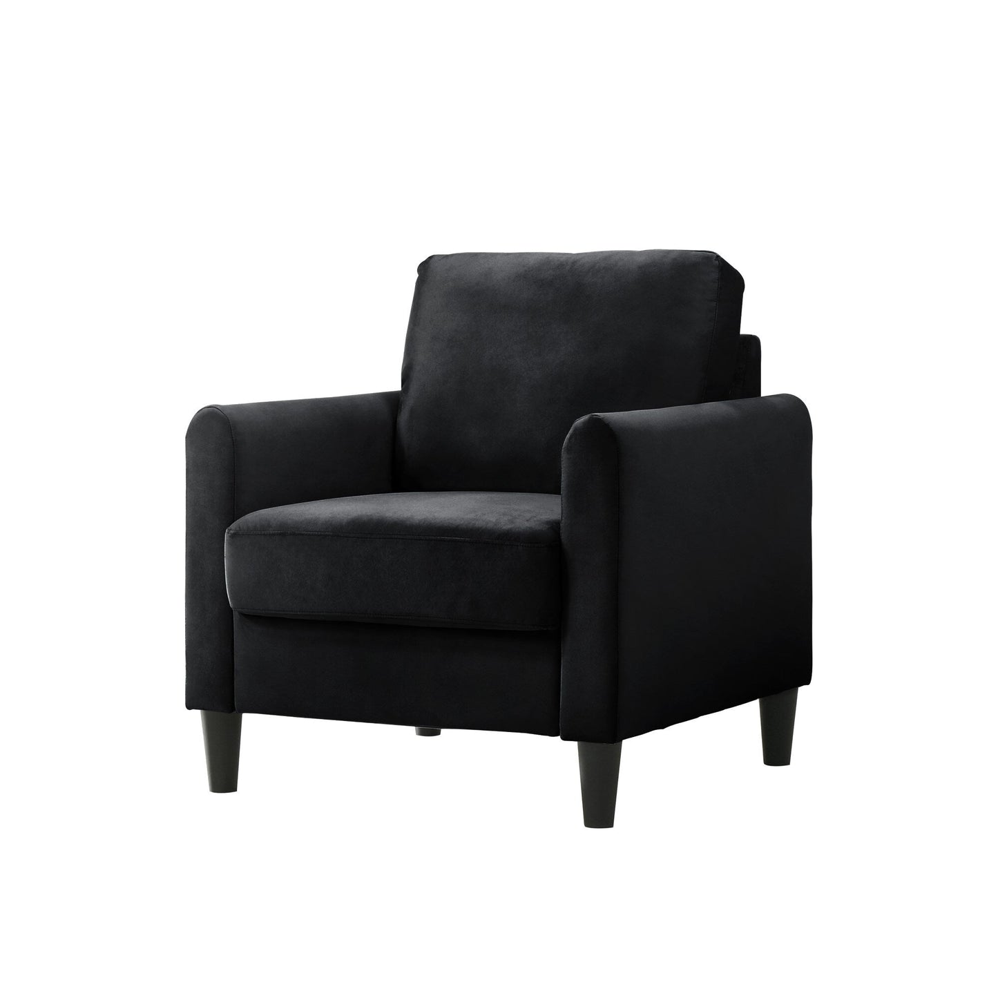 Ensemble de salon avec accoudoirs en velours Clayfell Airell