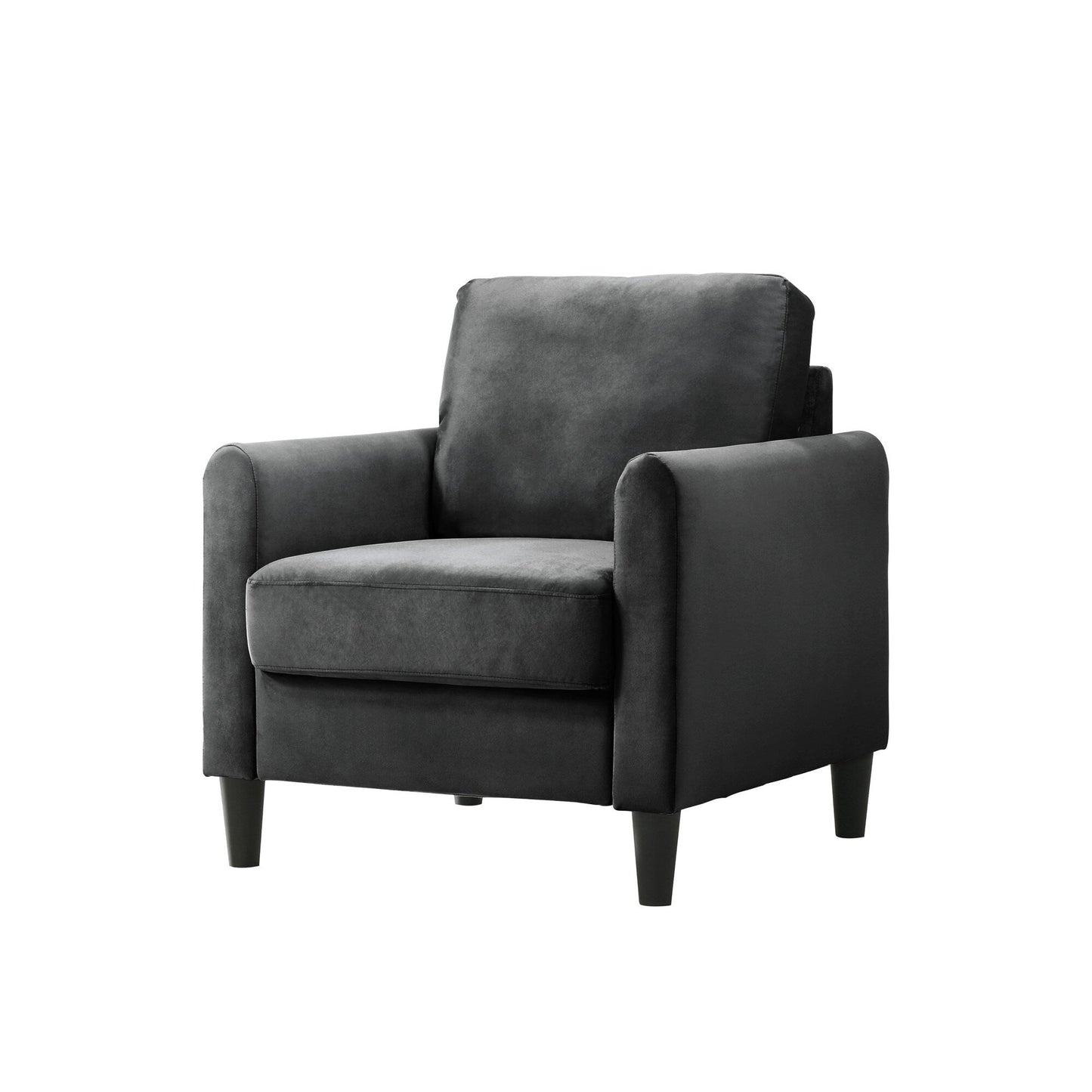 Ensemble de salon avec accoudoirs en velours Clayfell Airell