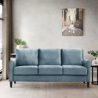 Ensemble de salon avec accoudoirs en velours Clayfell Airell
