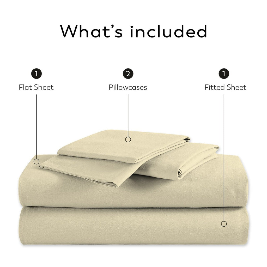 Parure de draps Aireolux en coton égyptien de luxe ultra-doux et soyeux 1000 fils