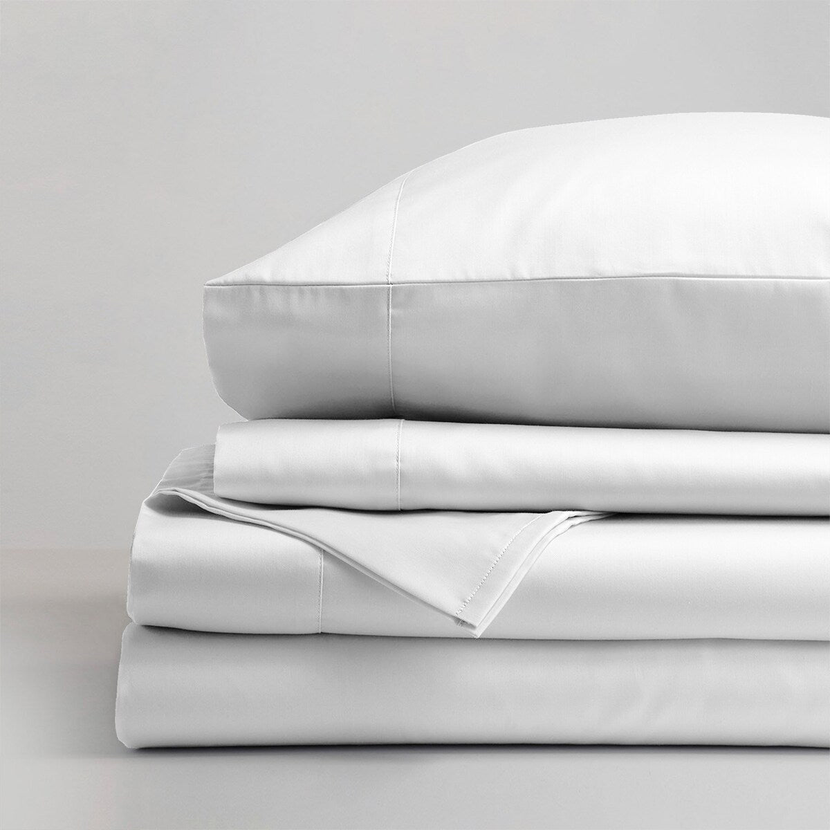 Parure de draps Aireolux en satin de coton infroissable 600 fils