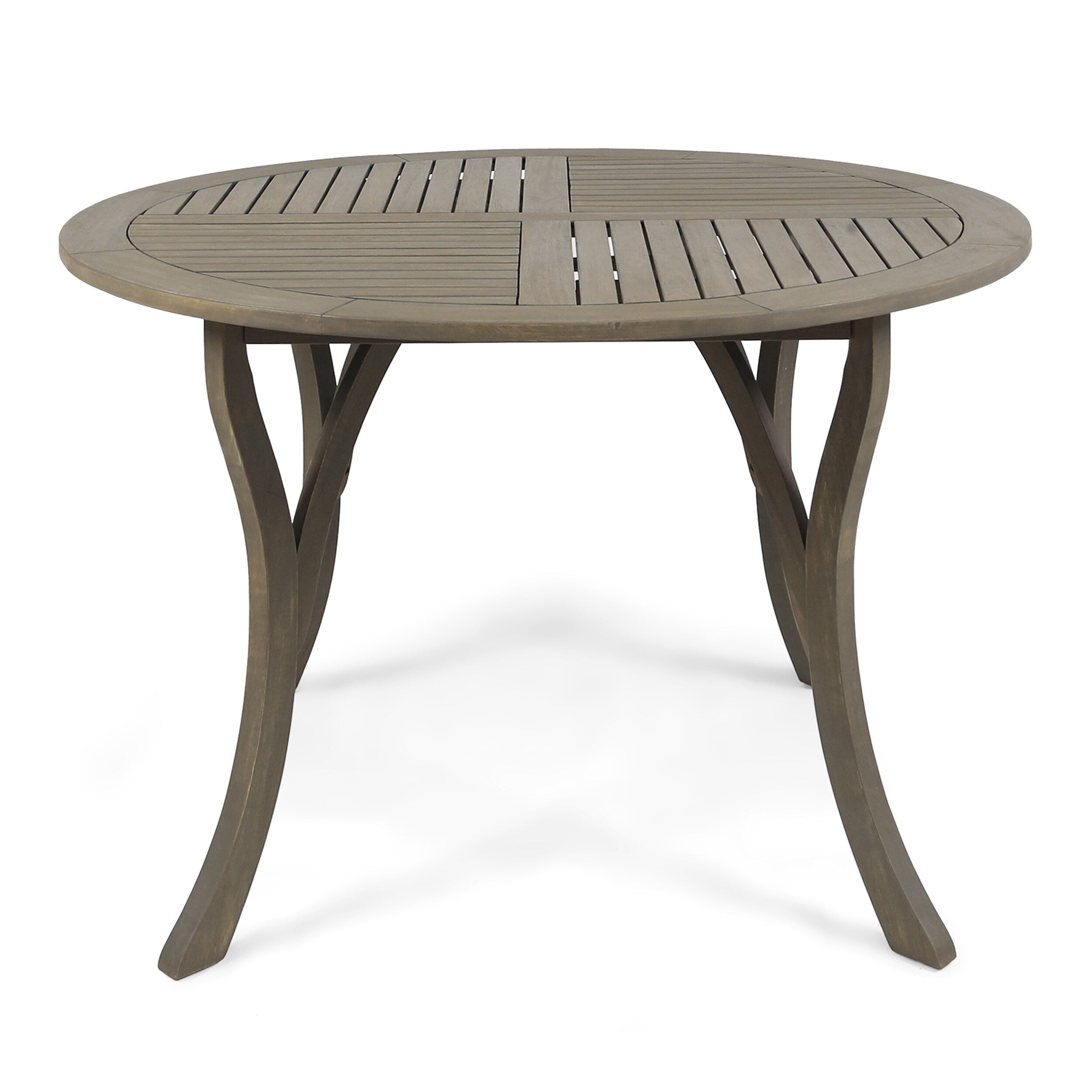 Ensemble de salle à manger d'extérieur Albury 5 pièces en bois d'acacia et osier par Christopher Knight Home - N/A