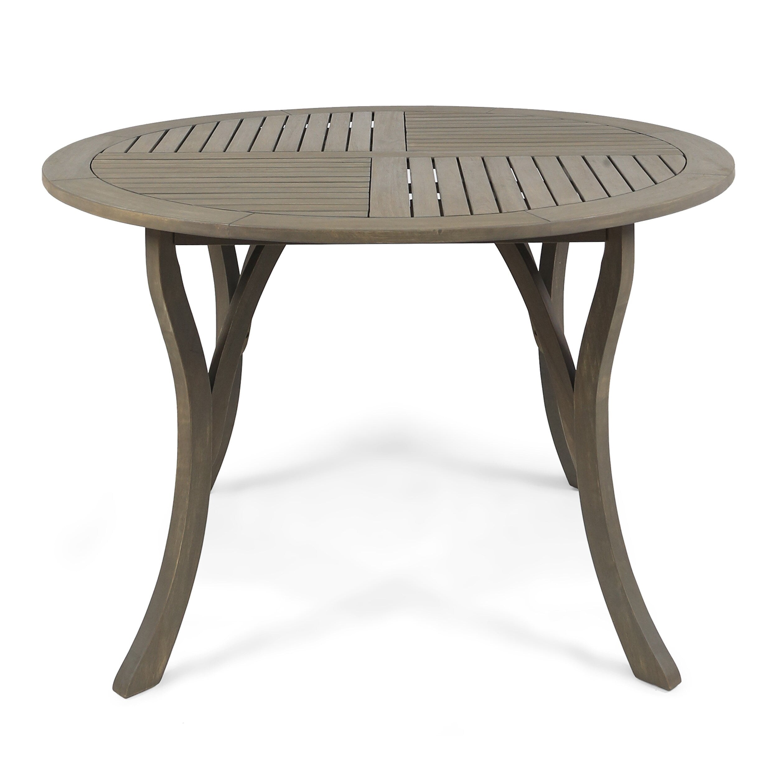 Ensemble de salle à manger d'extérieur Albury 5 pièces en bois d'acacia et osier par Christopher Knight Home - N/A