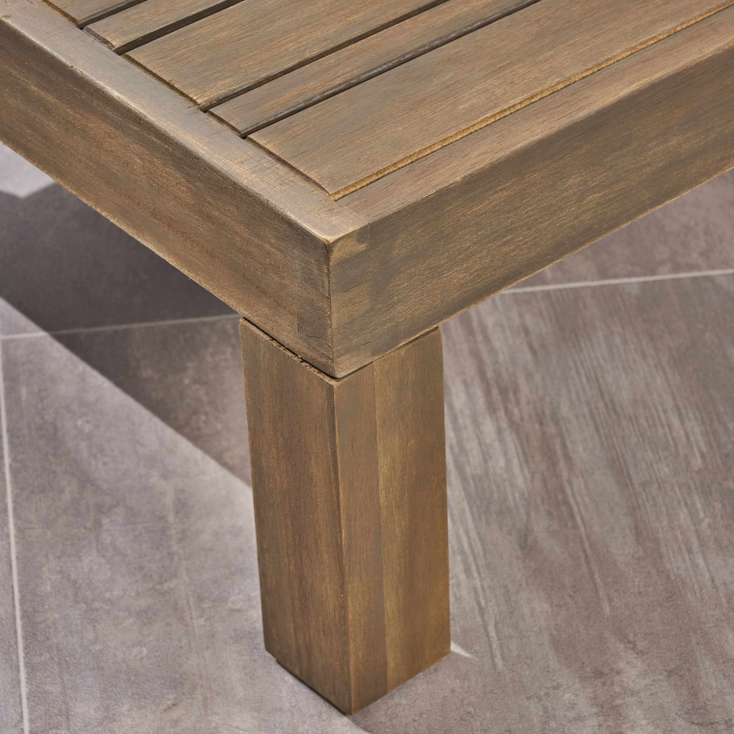 Ensemble de canapés d'extérieur Alcove en bois d'acacia 5 pièces par Christopher Knight Home