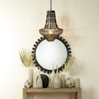 Miroir rond en bois Alden Décor Orion, naturel