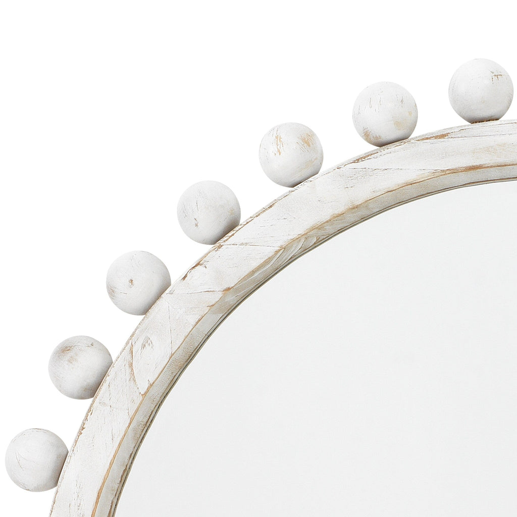 Miroir rond en bois Alden Décor Orion, naturel