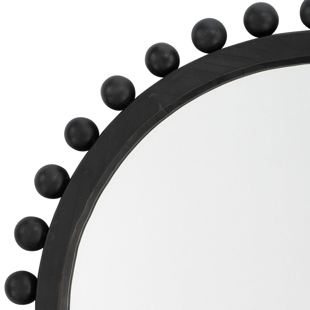 Miroir rond en bois Alden Décor Orion, naturel