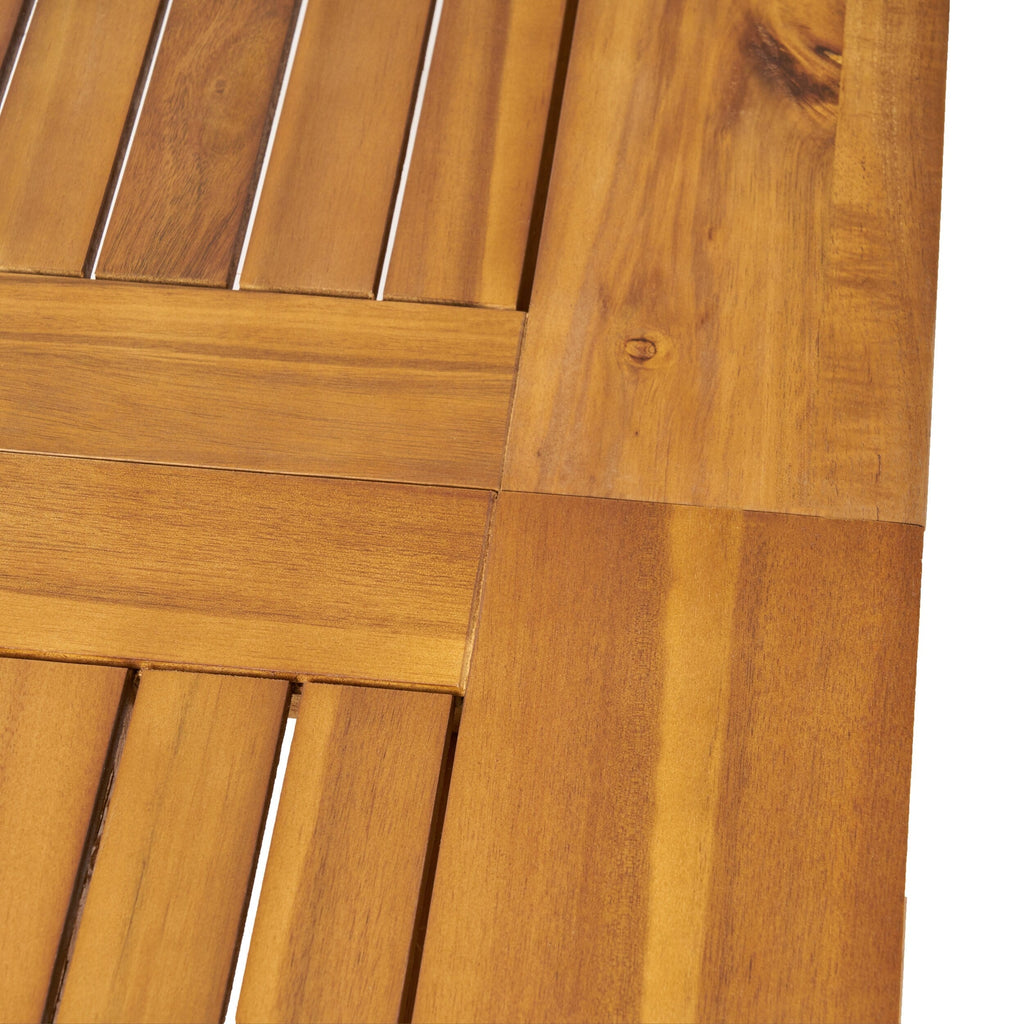 Ensemble de salle à manger d'extérieur 9 pièces en bois et osier Algoma par Christopher Knight Home