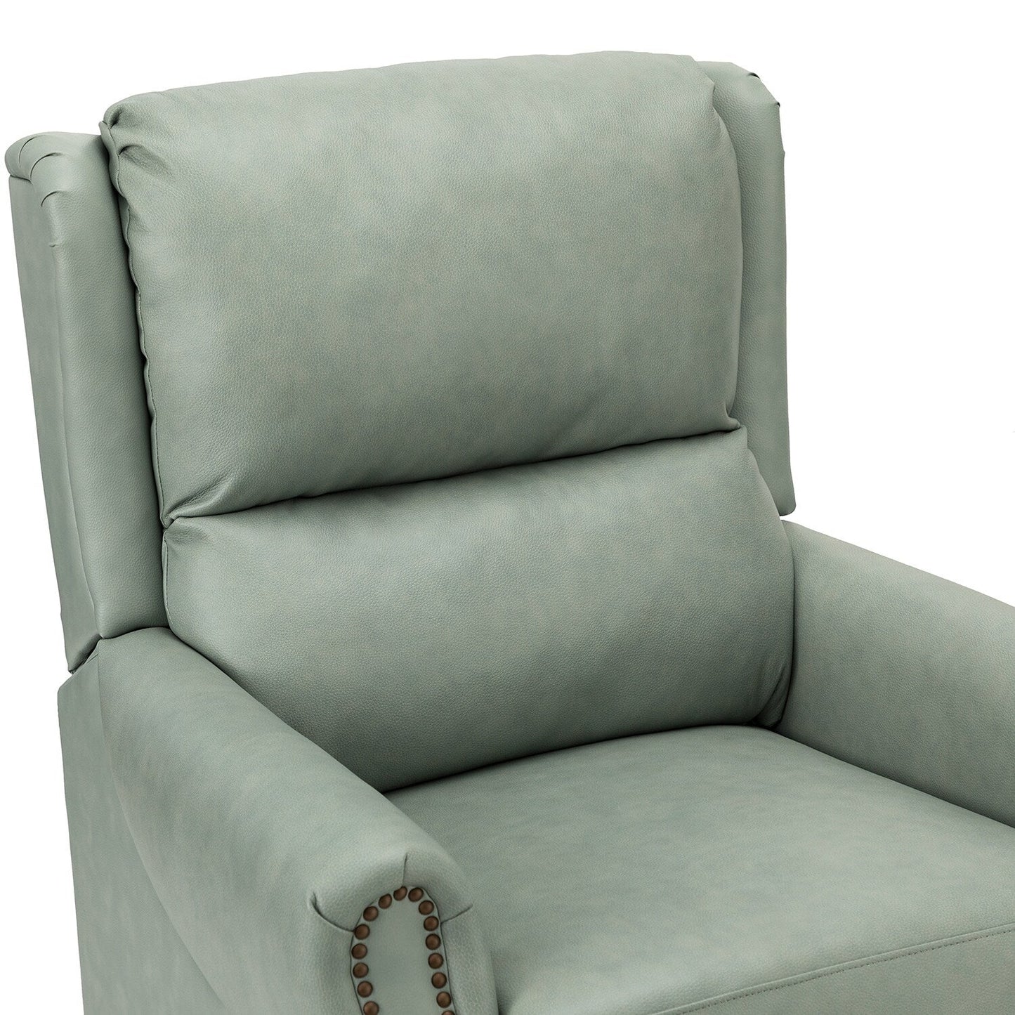 Fauteuil inclinable manuel large en cuir véritable Alicia 32,68