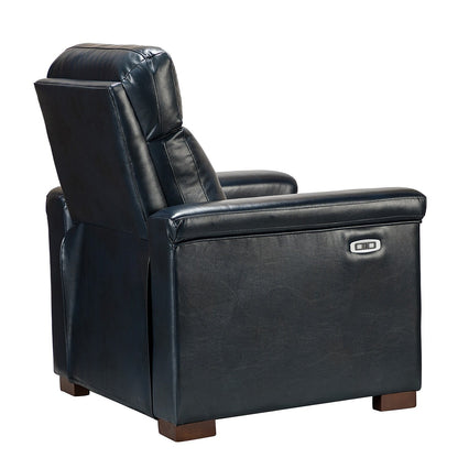 Fauteuil inclinable électrique classique contemporain Alicia 34,65 pouces de large en cuir véritable avec port USB