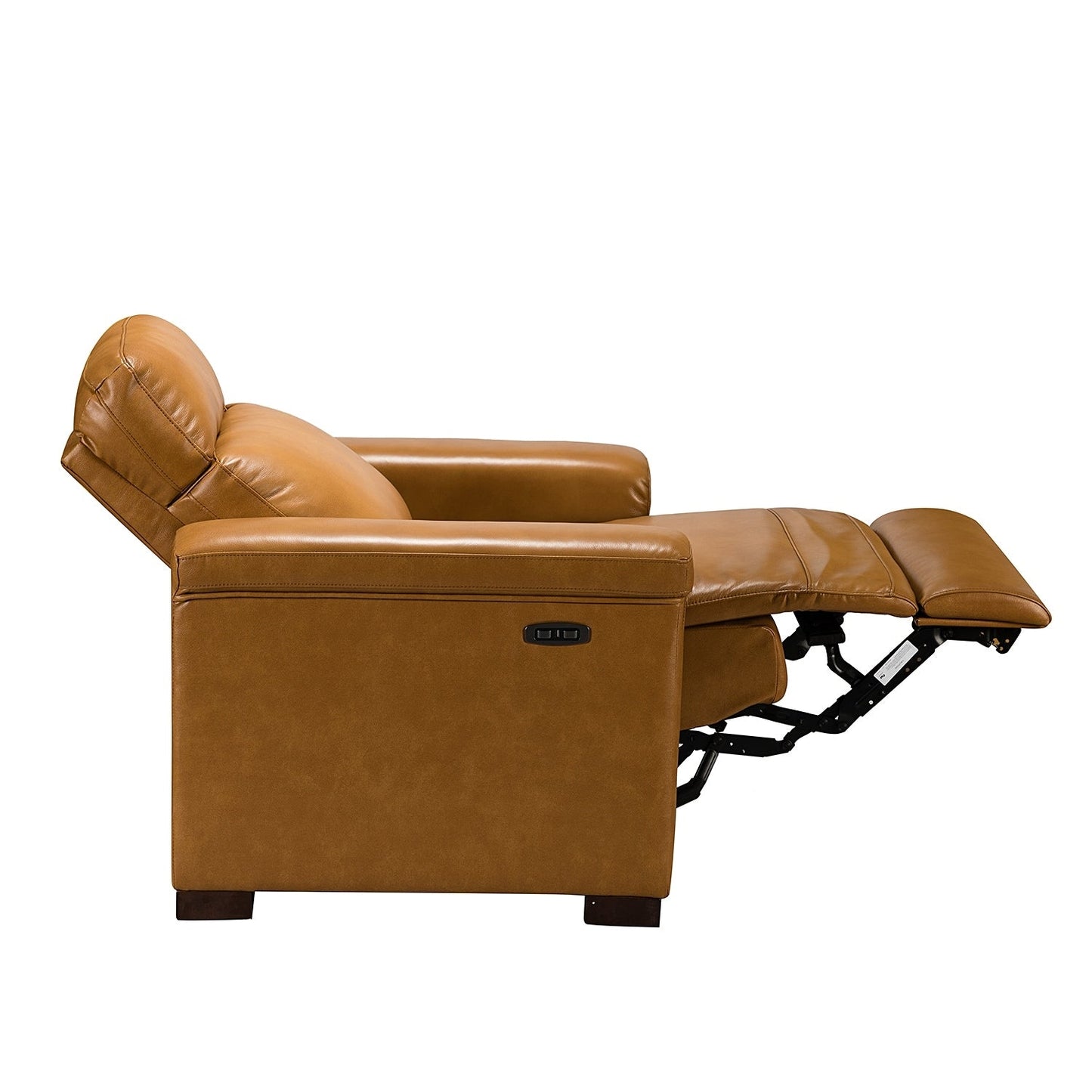 Fauteuil inclinable électrique classique contemporain Alicia 34,65 pouces de large en cuir véritable avec port USB