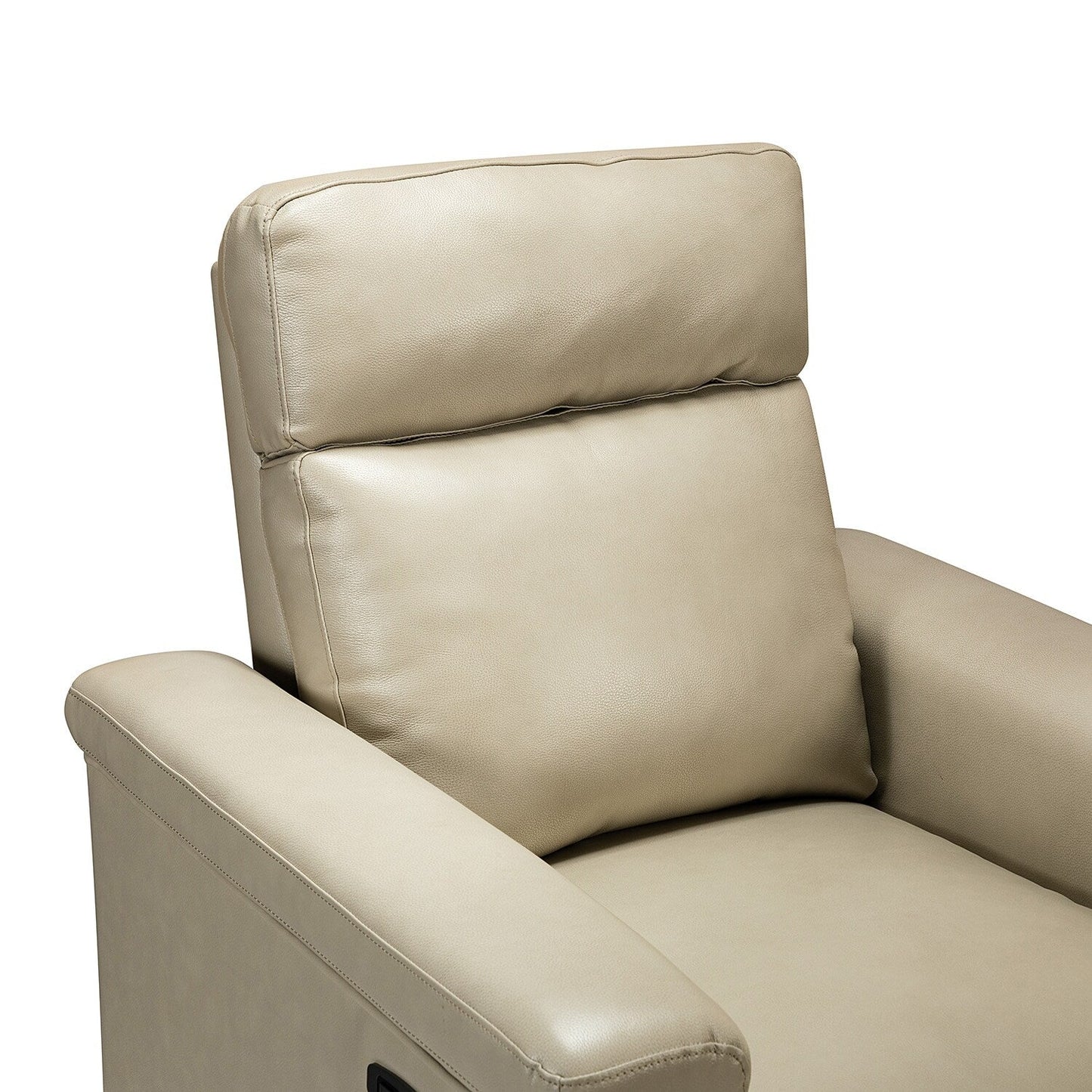 Fauteuil inclinable électrique classique contemporain Alicia 34,65 pouces de large en cuir véritable avec port USB