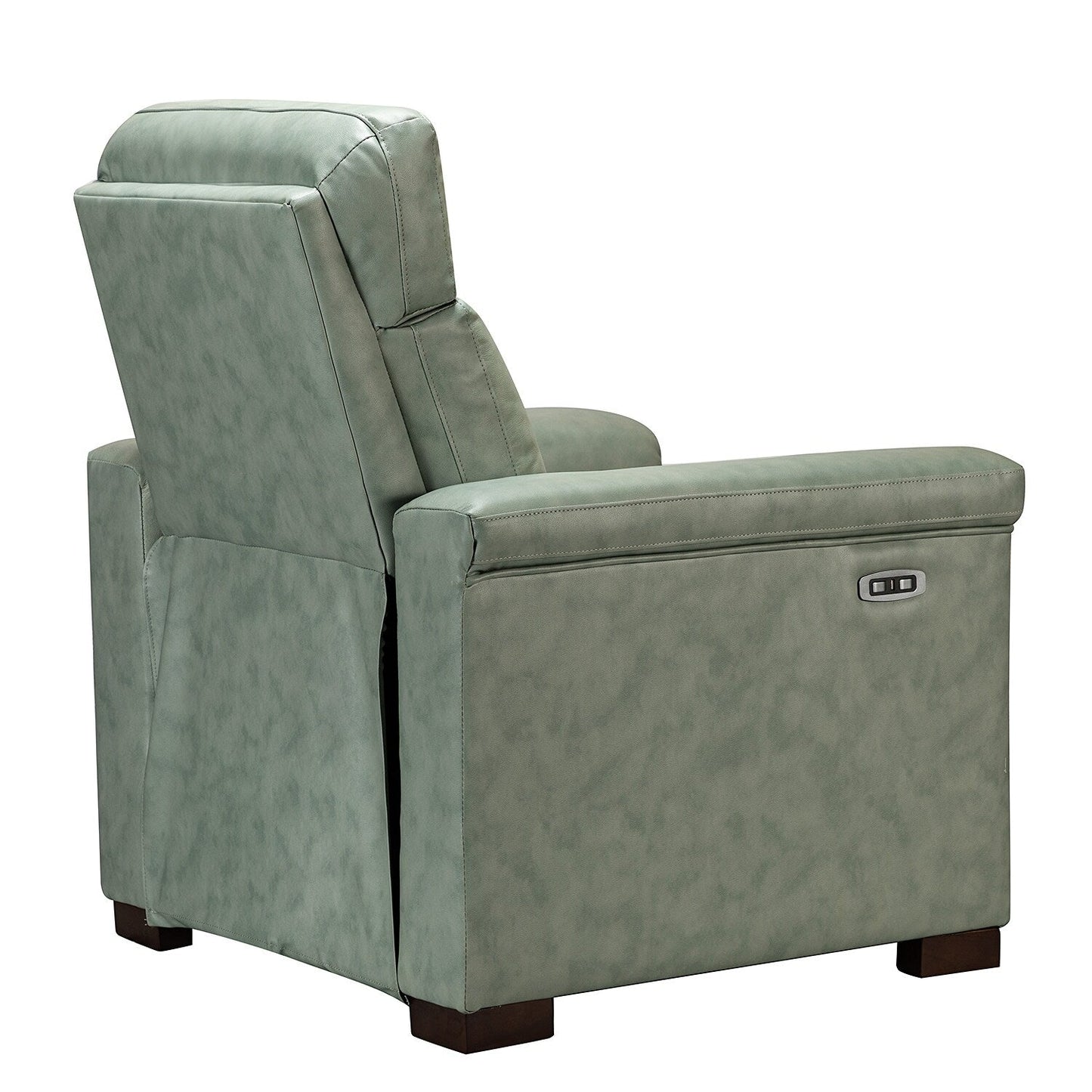Fauteuil inclinable électrique classique contemporain Alicia 34,65 po en cuir véritable avec port USB (lot de 2)