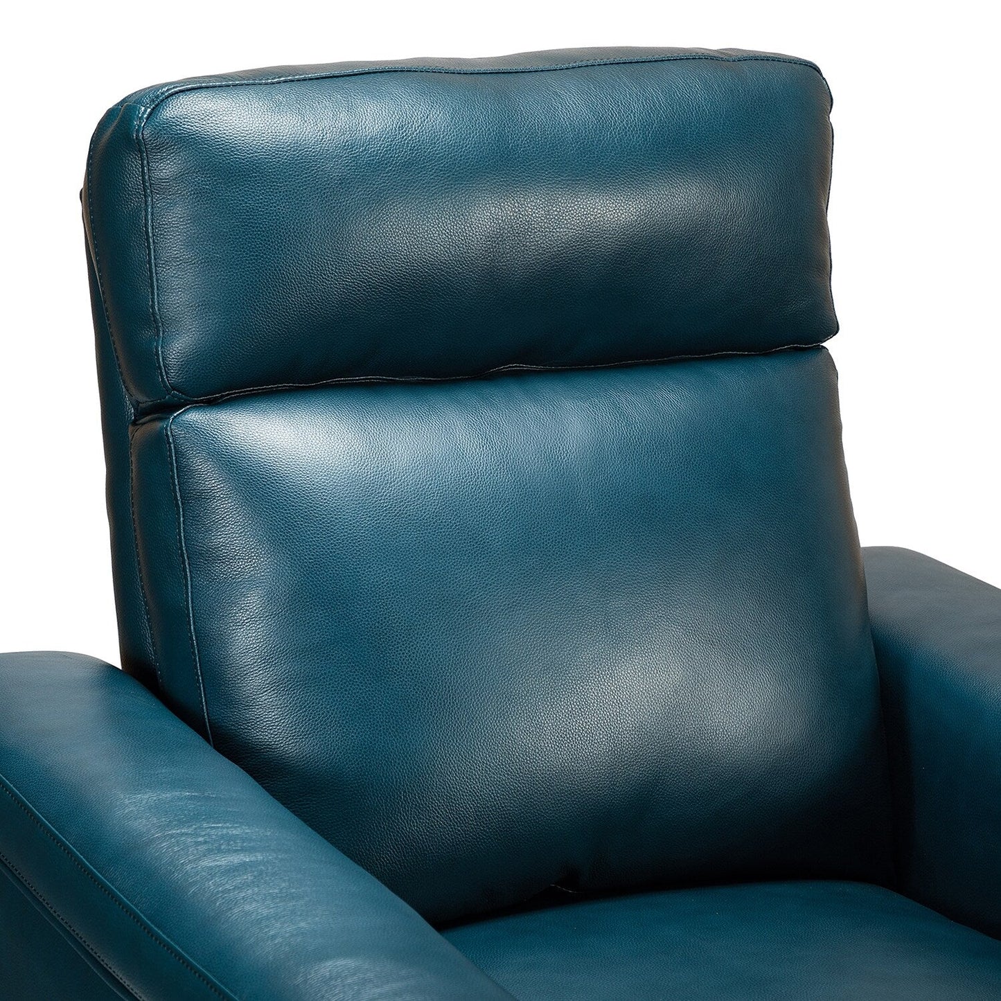 Fauteuil inclinable électrique classique contemporain Alicia 34,65 po en cuir véritable avec port USB (lot de 2)