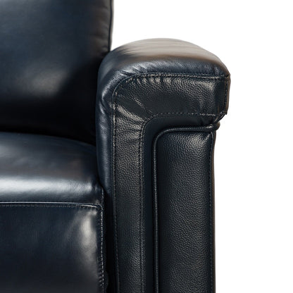 Fauteuil inclinable électrique classique contemporain Alicia 34,65 po en cuir véritable avec port USB (lot de 2)