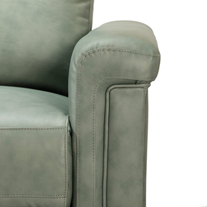 Fauteuil inclinable électrique classique contemporain Alicia 34,65 po en cuir véritable avec port USB (lot de 2)