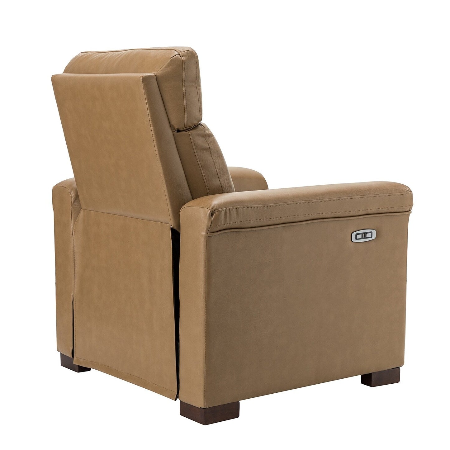 Fauteuil inclinable électrique classique contemporain Alicia 34,65 po en cuir véritable avec port USB (lot de 2)
