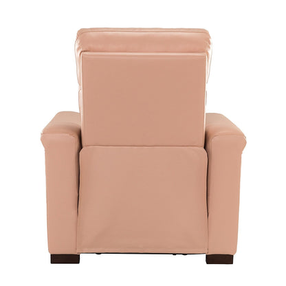 Fauteuil inclinable électrique classique contemporain Alicia 34,65 po en cuir véritable avec port USB (lot de 2)
