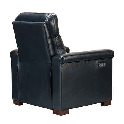 Fauteuil inclinable électrique classique contemporain Alicia 34,65 po en cuir véritable avec port USB (lot de 2)