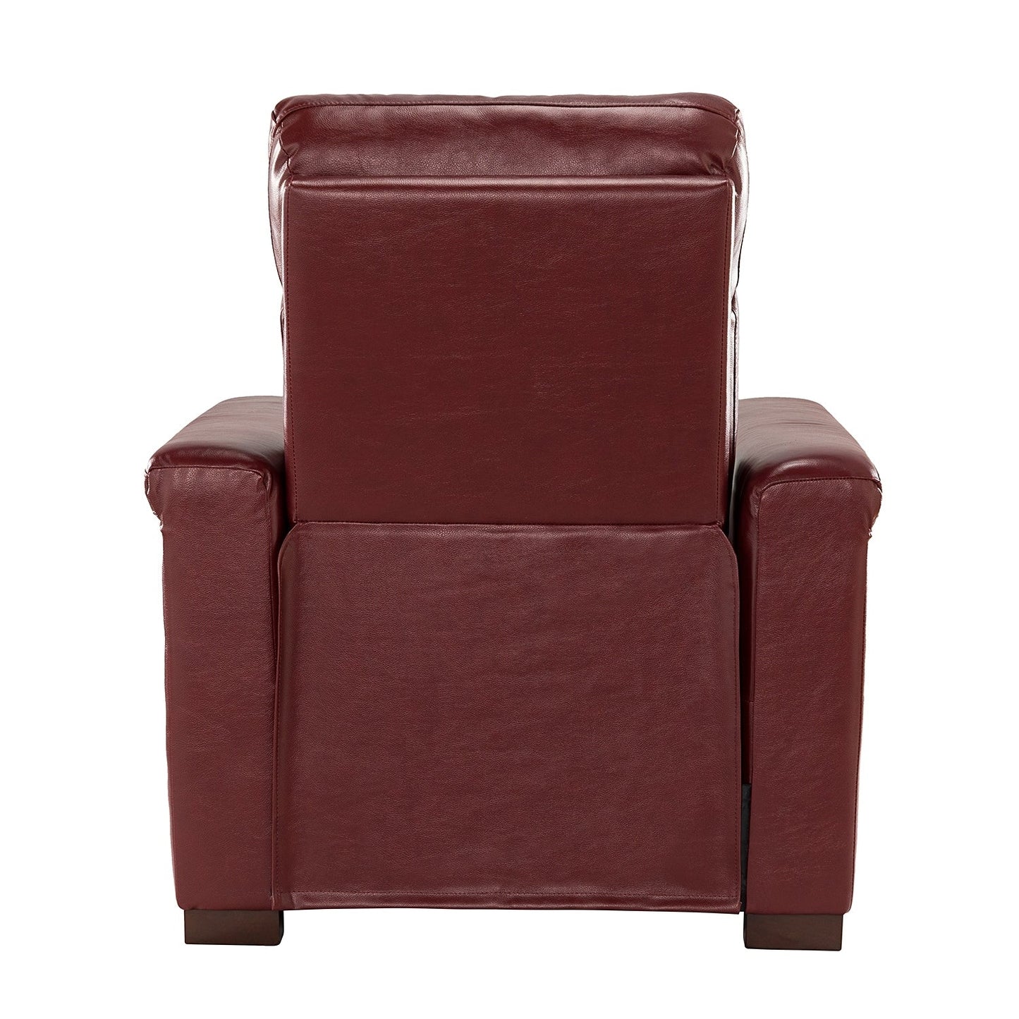 Fauteuil inclinable électrique classique contemporain Alicia 34,65 po en cuir véritable avec port USB (lot de 2)