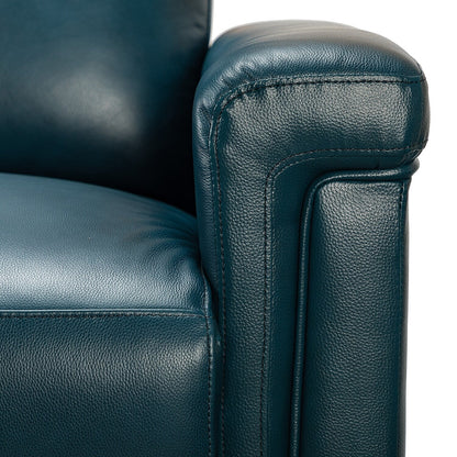 Fauteuil inclinable électrique classique contemporain Alicia 34,65 po en cuir véritable avec port USB (lot de 2)