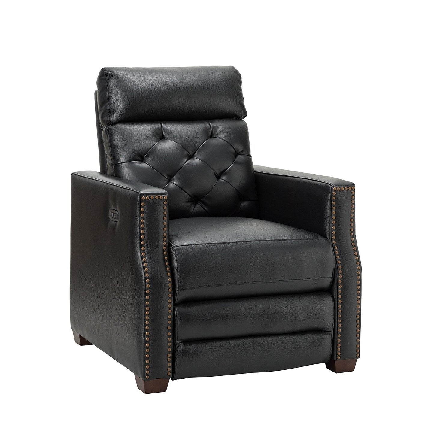 Fauteuil inclinable électrique Alina 31,50 pouces en cuir véritable avec port USB