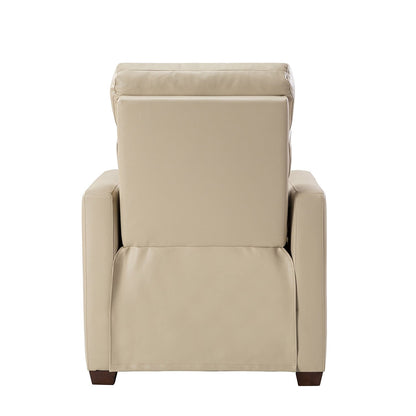 Fauteuil inclinable électrique Alina 31,50 pouces en cuir véritable avec port USB