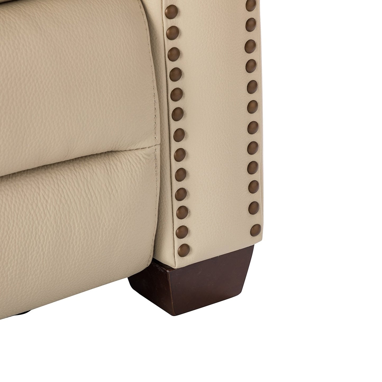 Fauteuil inclinable électrique Alina 31,50 pouces de large en cuir véritable avec port USB, lot de 2