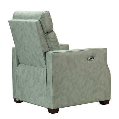 Fauteuil inclinable électrique Alina 31,50 pouces en cuir véritable avec port USB