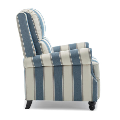 Fauteuil inclinable Alisa 35 po de largeur en cuir végétalien et lin